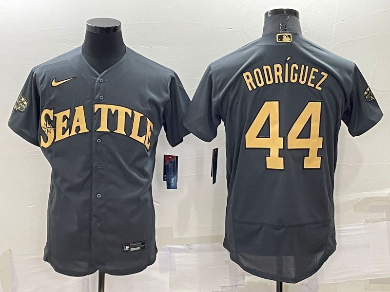 Men Seattle Mariners #44 Rodriguez Grey 2022 All Star Elite Nike MLB Jerseys->seattle mariners->MLB Jersey